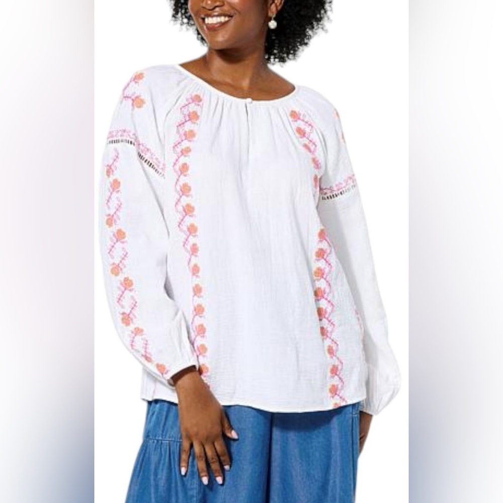 Antthony Originals Peasant Style Blouse L